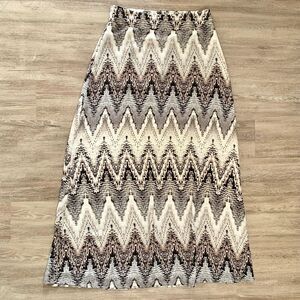 Saint Tropez West Printed Boho Beachy Maxi Skirt Size 6